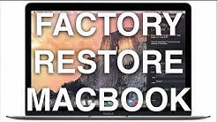 How Do I Restore My MacBook Air To Factory Settings