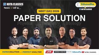 NEET 2026 Exam Live Solution | Edusudha |