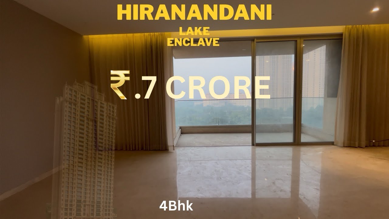 Озерный анклав || Поместье Хиранандани || цена 7 крор || роскошные апартаменты || большой балкон