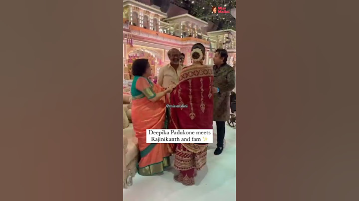 Deepika Padukone meeting Rajinikanth & fam at Anant Ambani and Radhika Merchant’s wedding.✨