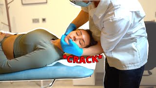 Getting My Back & Neck Cracked Osteopath Adjustment