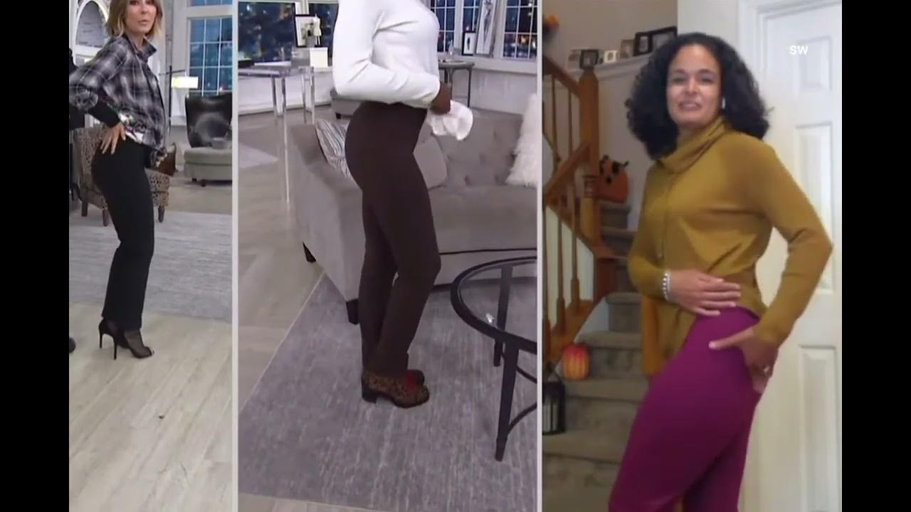 QVC host Amy Stran and Model Ade looking good in leggings 01 YouTube