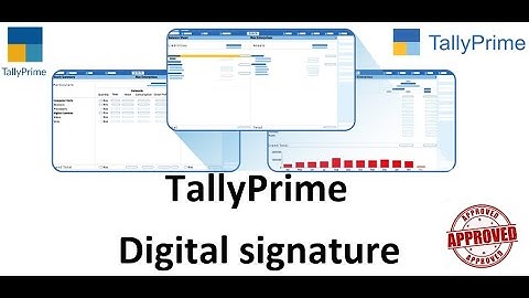 TallyPrime Digital signature TCP