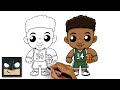 How To Draw Giannis Antetokounmpo | Milwaukee Bucks