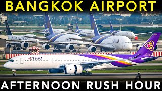 BANGKOK SUVARNABHUMI AIRPORT  Plane Spotting | Afternoon RUSH HOUR  Takeoff & Landing