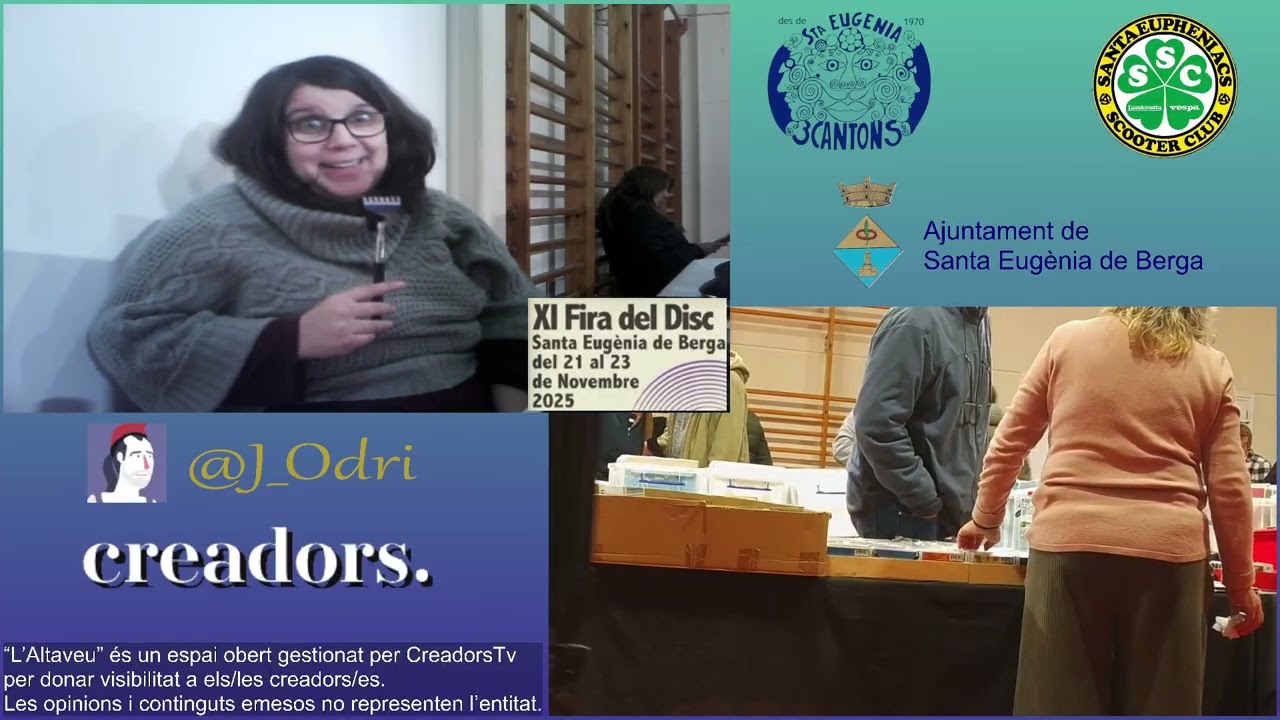 La Fira del Disc de Santa Eugènia de Berga, amb @j_odri  - Col·leccionisme i amants de la música