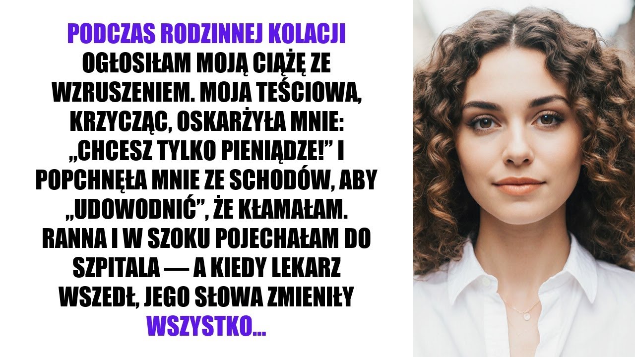 PODCZAS RODZINNEJ KOLACJI OGŁOSIŁAM MOJĄ CIĄŻĘ ZE WZRUSZENIEM. MOJA TEŚCIOWA, KRZYCZĄC, OSKARŻYŁA…