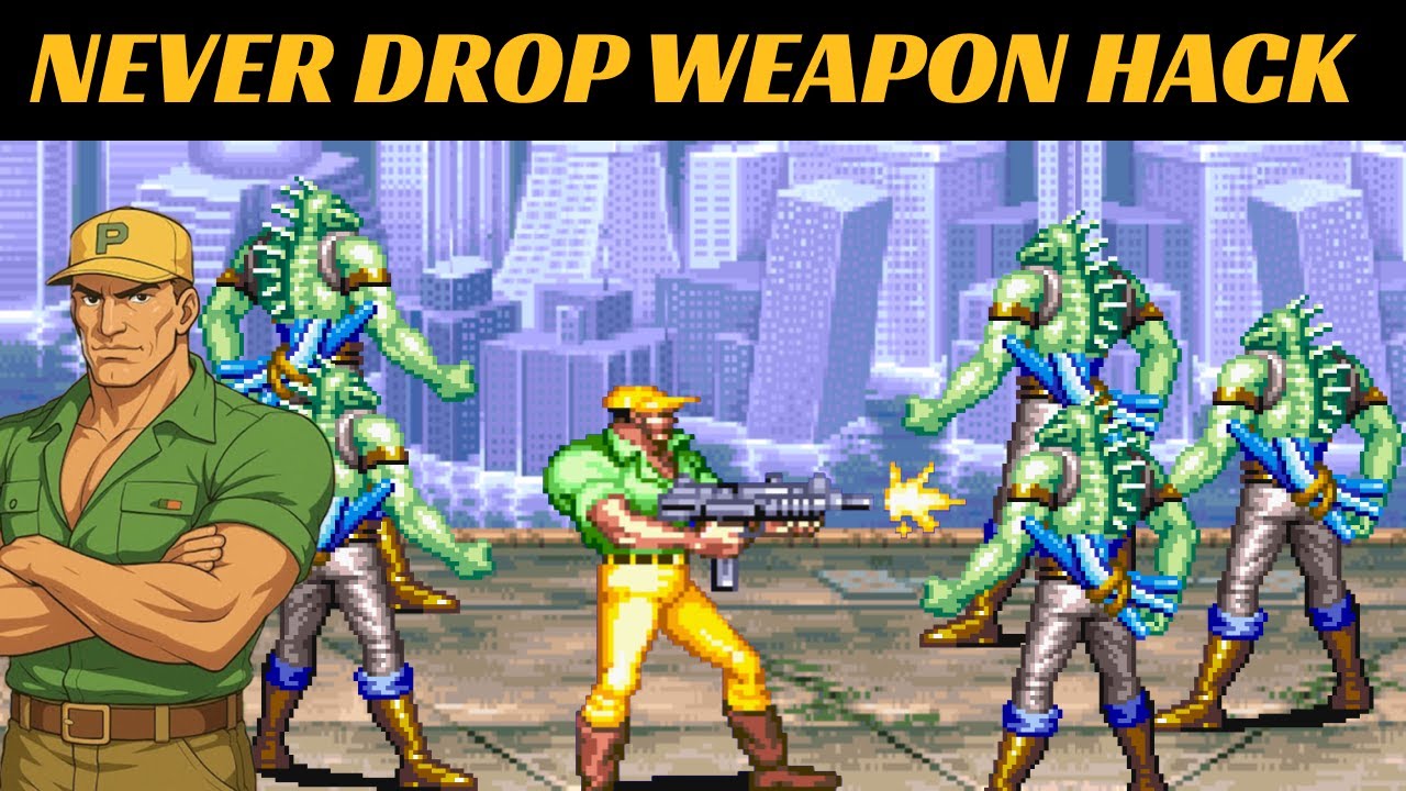 Cadillacs & Dinosaurs 1993 |  Never Drop Weapons Cheat | Mustapha Gameplay