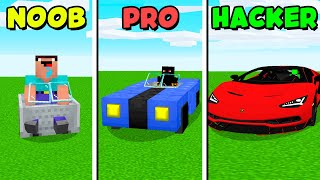 ✔️ CARRO DE NOOB vs PRO vs HACKER NO MINECRAFT