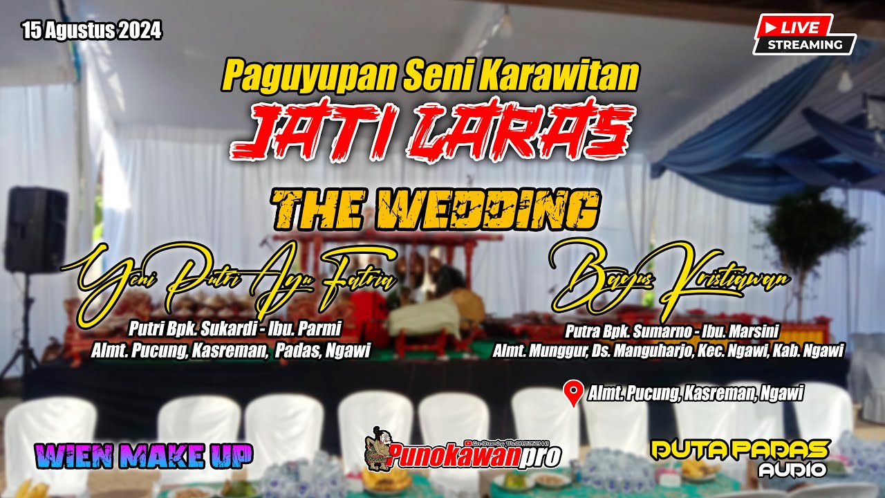 Live Paguyupan Seni Karawitan JATI LARAS || WIEN MakeUp || DUTA PADAS Audio || PUNOKAWANpro
