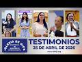 Testimonios 25 de abril de 2026 #idmji
