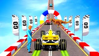 Formula Car Racing Simulator #10 - Impossible Mega Ramp car games - Android gameplay screenshot 5