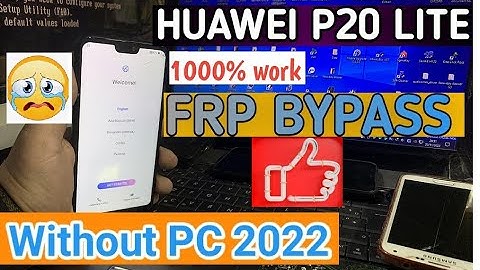 How To Remove Huawei P20 lite (ANE-LX1) Google Account Bypass FRP Lock In 2022 100% Working👍