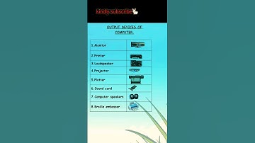 Output devices of Computer#Example of Output devices of PC#class 1#viral #cbsc