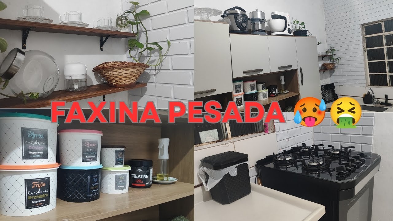 FAXINA DETALHADA NA COZINHA TERMINEI 3:15 DA MADRUGADA 😲 || CHEGOU NO LIMITE . 