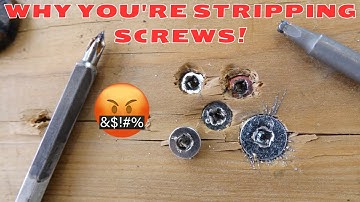 The Top 5 reasons you’re Stripping Screws