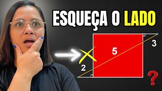 Encontrar a área do quadrado sem o lado? Isso é possível!