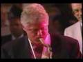 Bill Clinton plays the blues