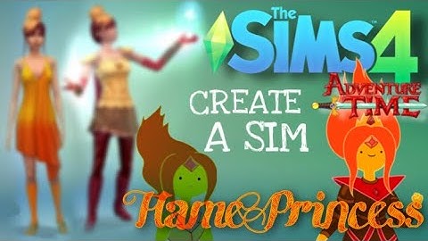 Sims 4 Create A Sim (CAS) - Adventure Time Flame Princess