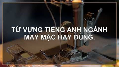 Bo đai tiếng anh may mă c là gì năm 2024