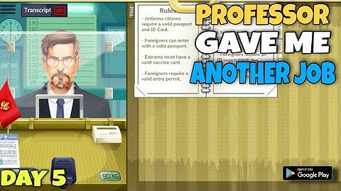 PROFESSOR GAVE ME ANOTHER JOB | BLACK BORDER PATROL SIMULATOR | MOBRUNNER GAMING | DAY 5