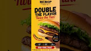 Double Patty Burger 🍔🔥 Korean Bold Meets American Classic | Bebop Ashburn #shorts