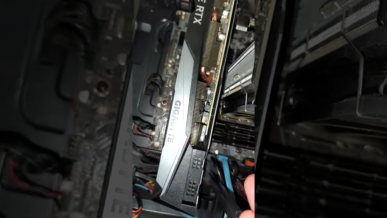 как снять видеокарту RTX3070