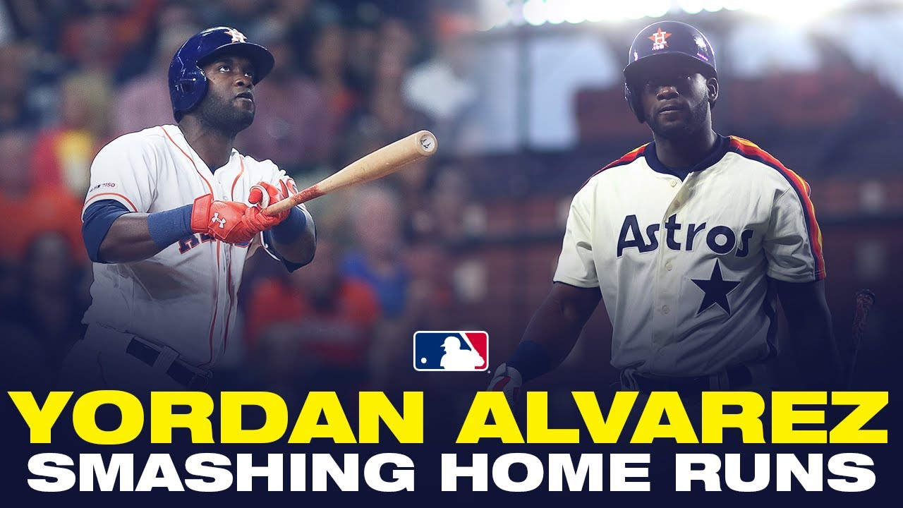 Astros' Yordan Alvarez OBLITERATING baseballs YouTube