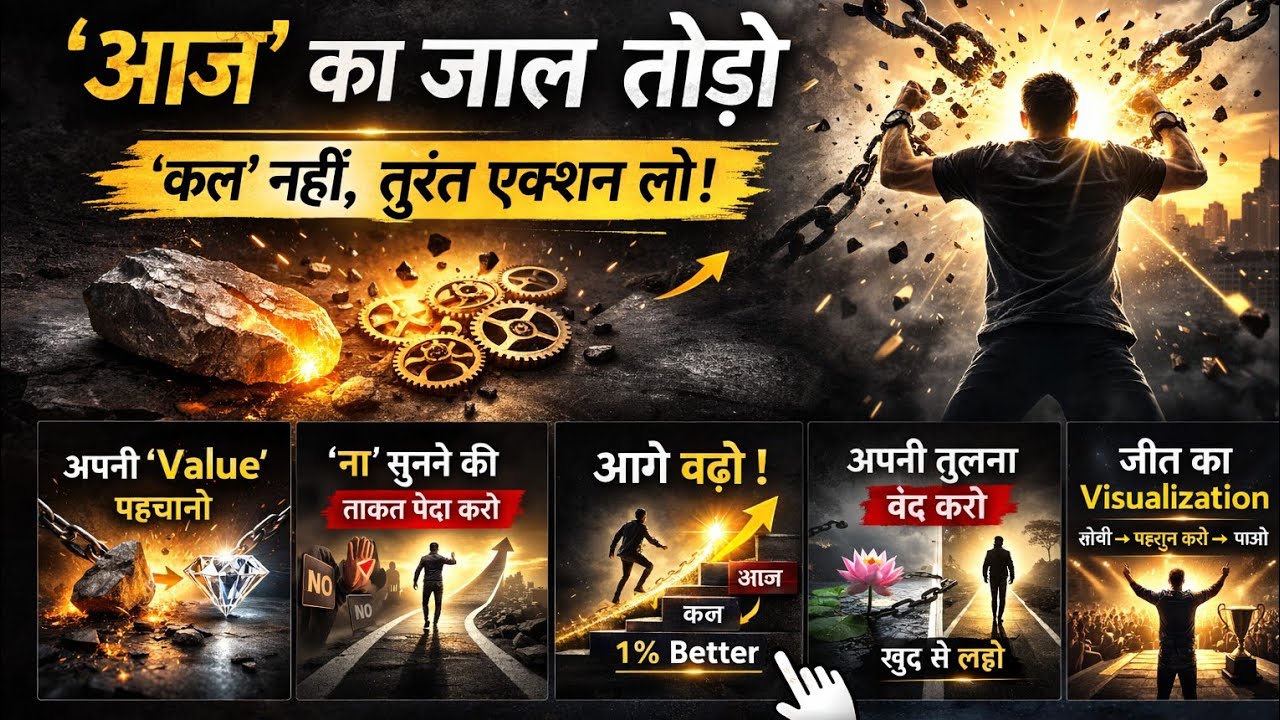 आज का जाल तोड़ो – कल नहीं, अभी एक्शन लो | Powerful Motivation Story | Self Growth Hindi