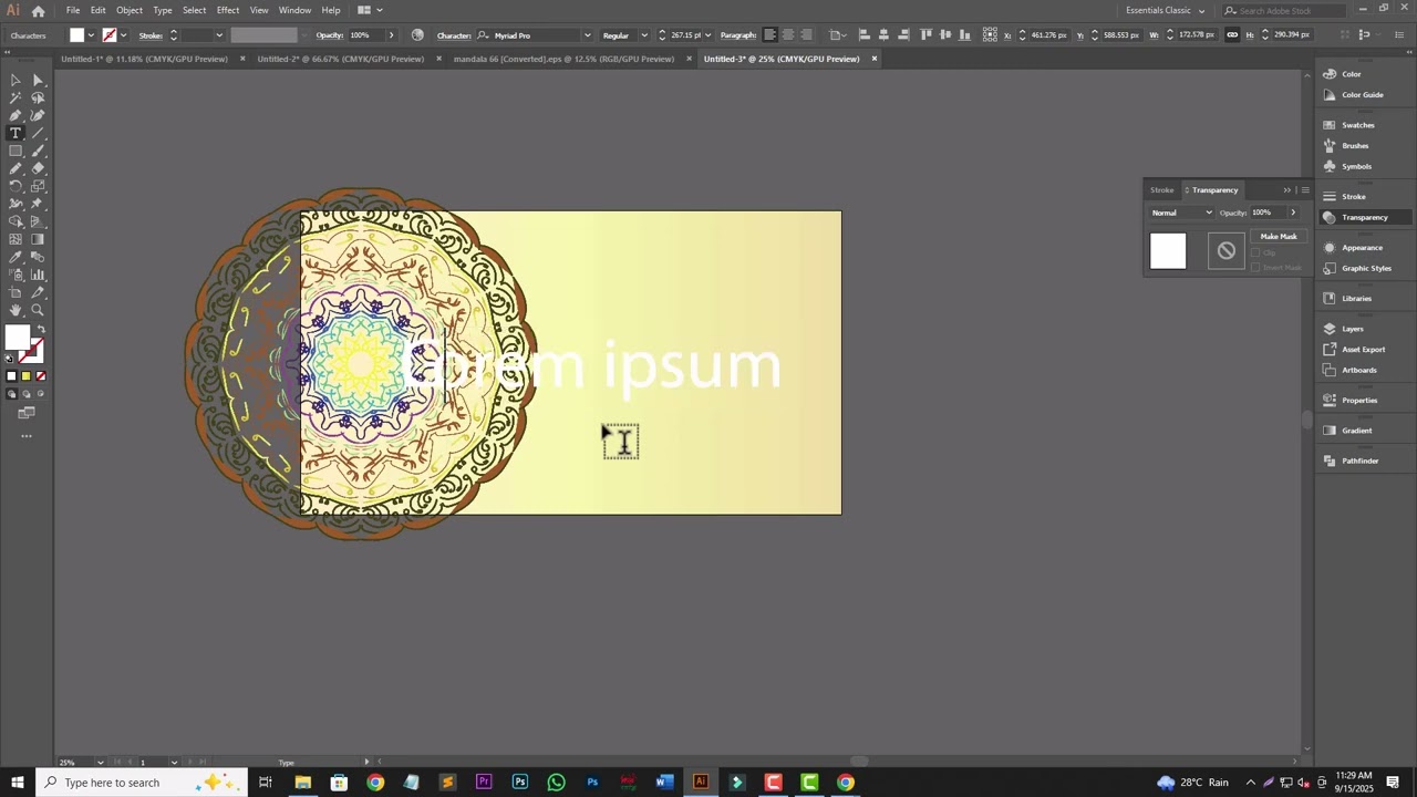 How to make youtube banner in adobe illustrator