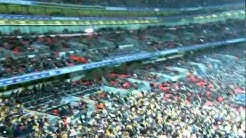 Bradford City Fans at Wembley non stop singing and support at 4-0 down