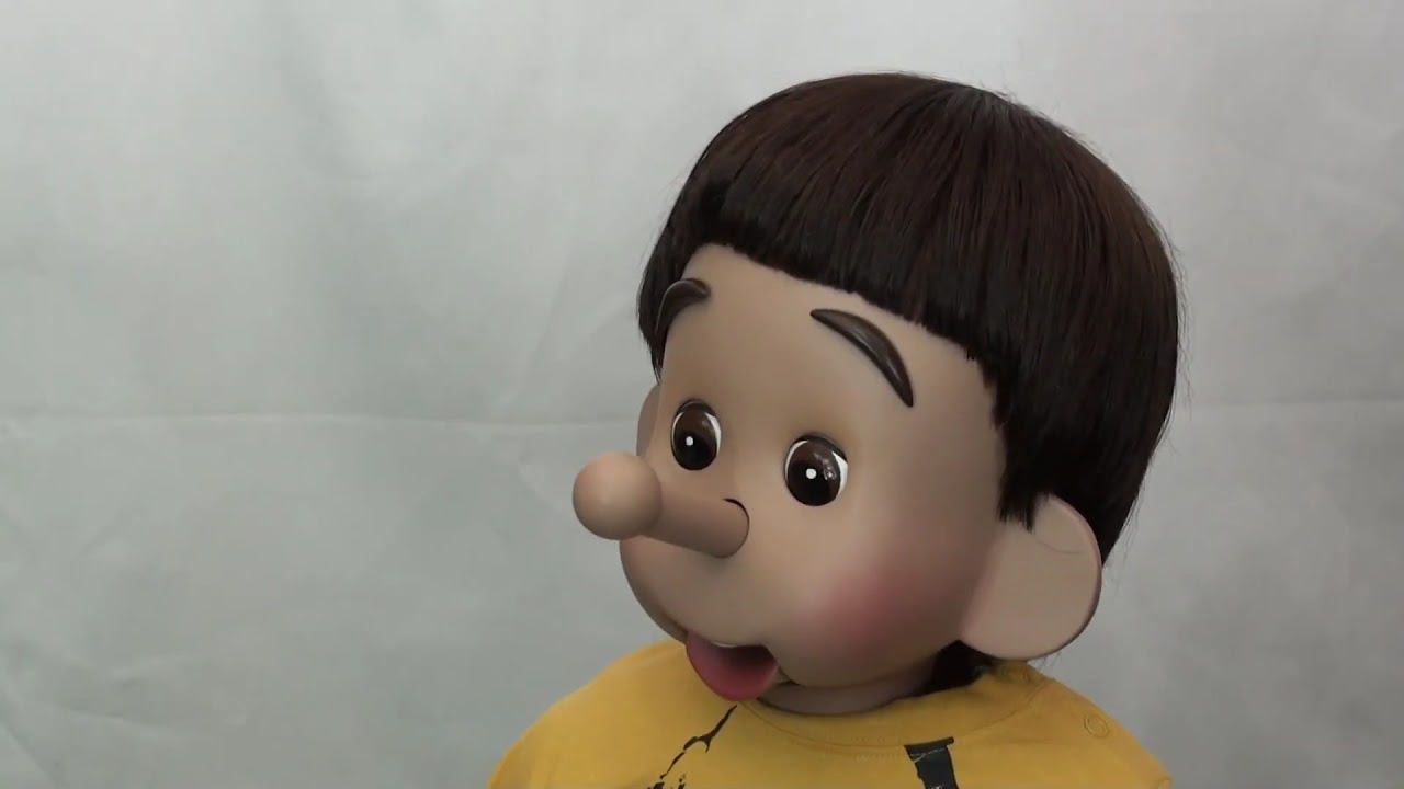 腹話術人形『ピノキオ君・動きのイメージ』全日本あすなろ腹話術協会