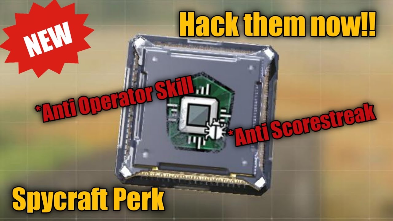 CODM Spycraft Perk | New Perk | How to use Spycraft perk | Garena - YouTube