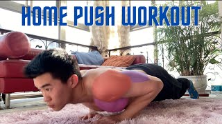 INTENSE HOME SHOULDERS, TRICEPS, CHEST WORKOUT// No Equipment