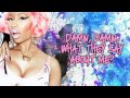 Beez In The Trap - Nicki Minaj feat. 2 Chainz (Lyrics Video) with lyrics on screen ((HD))
