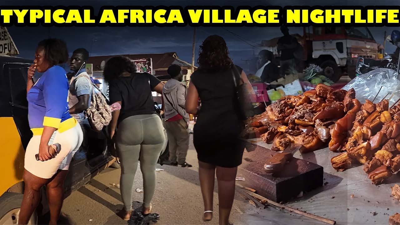 Ночная жизнь в Africa Village 🇬🇭 | Откройте для себя яркую ночную жизнь Кумаси в Гане #африка #ед...
