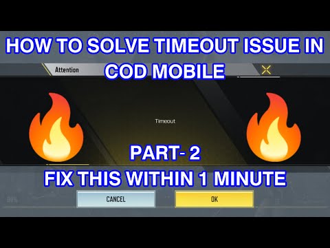 How To Solve Timeout Error In COD Mobile EP-2 | How To Fix Timeout In COD Mobile 2022 | CODM Timeout