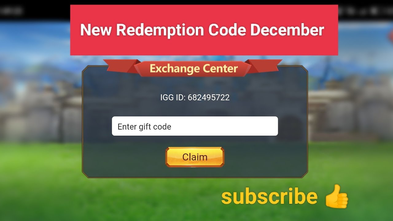 Lords Mobile New Redemption Code December