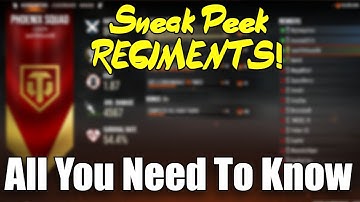 REGIMENTS Sneak Peak!: WoT Console News