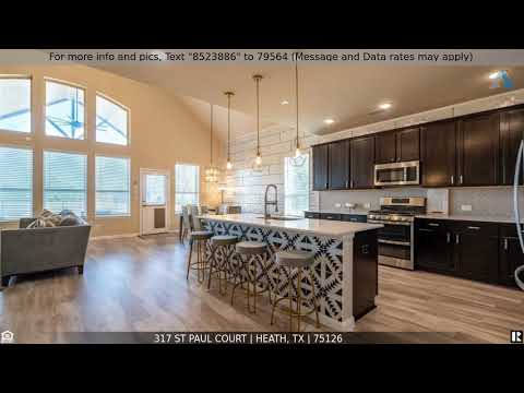 317 St Paul Court, Heath, TX home video tour
