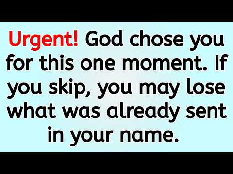 🔴 Urgent! God chose you for this one moment. If you skip, you may lose what was already sent in yo..