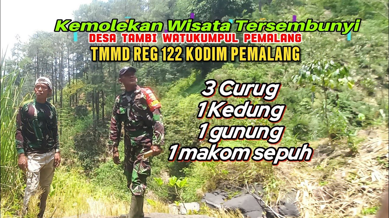 Kemolekan wisata tersembunyi Desa Tambi Watukumpul || TMMD Reg 122 Kodim Pemalang 2024