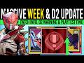 Bungie News: NEW D2 UPDATE &amp; PLAYTEST RUBICON! Patch DETAILS, D2 Warning, New Reset  (24th Feb)