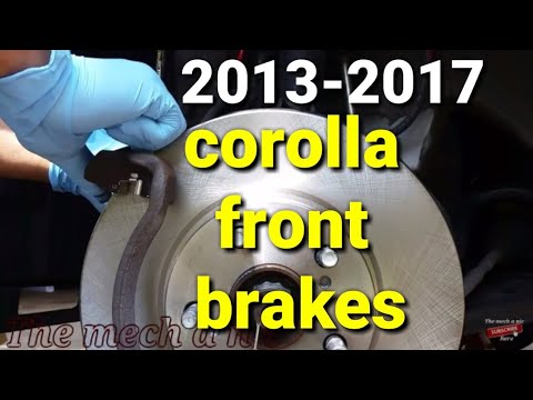 13 - 17 toyota corolla front brakes - YouTube
