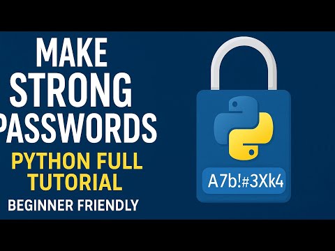 Build a Random Password Generator in Python | Full Tutorial for Beginners In Mobile 🔐