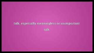 Chatter Meaning
