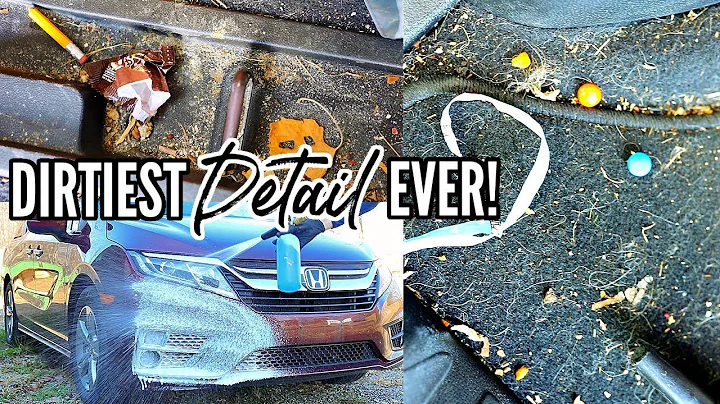 Deep Cleaning A FILTHY Kid Trashed Minivan | Complete Disaster Inteiror Car Detailing Transformation thumbnail
