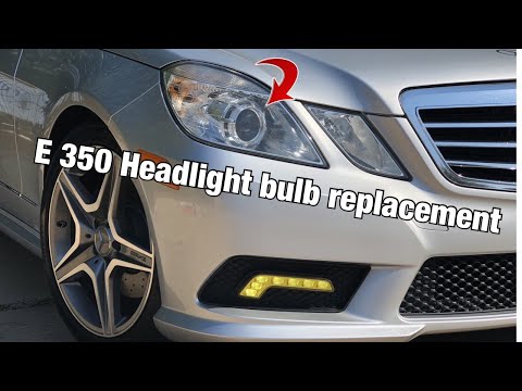 How to change headlamp bulbs in your Mercedes E class