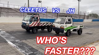 Honda Mini Truck FACE OFF!!!  Cleetus and JH Spectator Drag Special!!!