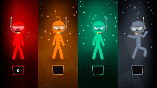 STICKMAN Party minigames funny gameplay 2024 ios android